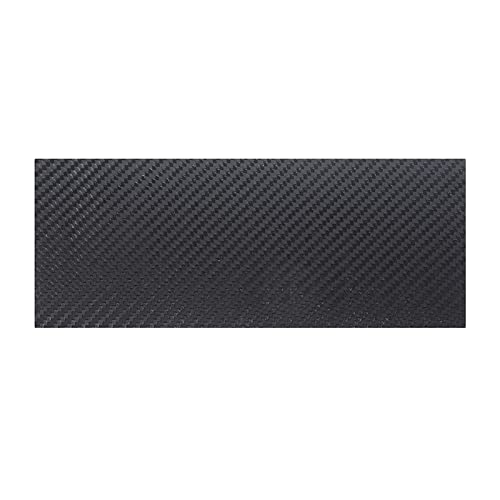 Leeadwaey 125 x 75 mm, 0,5 mm/1,0 mm/2,0 mm/3,0 mm, 3K-Karbonfaserplatte, Gewebeplatte, 125 x 75 x 1 mm, Schwarz von Leeadwaey