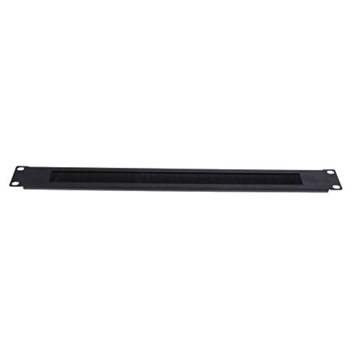 Leeadwaey Bürstenpaneel 48,3 cm (19 Zoll) 1U Server Datenschrank Kabel Management Rack Mount Bar Slot von Leeadwaey