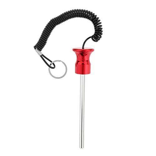 Leeadwaey Magnetische Gewichts-Stapelnadel mit Zugseil, Ersatzteile, 8 x 125 mm, Rot von Leeadwaey