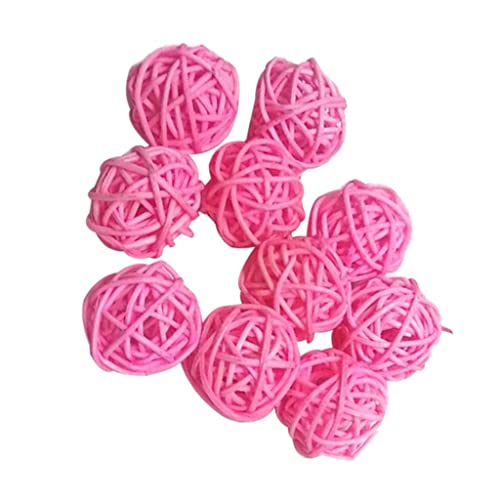 Rattan-Kugeln, 3 cm, Rosa, 10 Stück Rattan-Kugeln, 3 cm, Rosa, 10 Stück von Leeadwaey