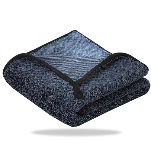 Leebey Shiny Wipes Bath XXL Trockentuch, Fast Dry Mikrofasertücher Auto, Putzen Poliertuch Reinigungstuch für Duschkabine, Küche, Glas und Spiegel (40x60cm, 1 Stück) von Leebey