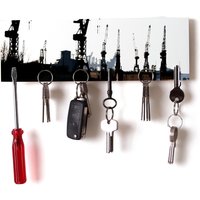 Magnet Schlüsselbrett Magnetpok "Hamburg Kräne Sw" 10x30cm, 6 Magnete - Schlüsselboard Ohne Haken Magnetboard Mit Bild Magnet Schlüsselbrett Magnetpok "Hamburg Kräne Sw" 10x30cm, 6 Magnete - Schlüsselboard Ohne Haken Magnetboard Mit Bild von LeefvonRoenn