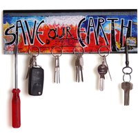 Magnet Schlüsselbrett Magnetpok "Save Our Earth" 10x30cm, 6 Magnete - Schlüsselboard Ohne Haken Magnetboard Mit Bild Magnet Schlüsselbrett Magnetpok "Save Our Earth" 10x30cm, 6 Magnete - Schlüsselboard Ohne Haken Magnetboard Mit Bild von LeefvonRoenn