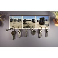 Magnet Schlüsselbrett Magnetpok "strandfeder" 10x30cm, 6 Magnete - Schlüsselboard Ohne Haken Magnetboard Mit Bild von LeefvonRoenn