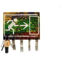 Schlüsselbrett „Notausgang Rechts"/Geschenkidee Als Geburtstagsgeschenk, Einzugsgeschenk Oder Zu Weihnachten Personalisierte Geschenke von LeefvonRoenn