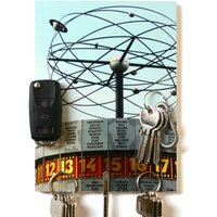 Schlüsselbrett „Weltzeituhr Planeten"/ Geschenkidee Als Geburtstagsgeschenk, Einzugsgeschenk Oder Zu Weihnachten/Personalisierte Geschenke Schlüsselbrett „Weltzeituhr Planeten"/ Geschenkidee Als Geburtstagsgeschenk, Einzugsgeschenk Oder Zu Weihnachten/Personalisierte Geschenke von LeefvonRoenn