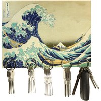 Schlüsselbrett Magnetisch „Welle Von Kanagawa"/Geschenkidee Als Geburtstagsgeschenk, Weihnachten Personalisierte Geschenke Fotodruck von LeefvonRoenn