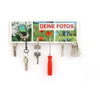 Schlüsselbrett Personalisiert | Personalisiert Geschenk |Ostergeschenk |Dein Bild |3 Bilder Als Panorama 10x30cm, 6 Magnete von LeefvonRoenn