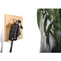 Schlüsselhalter | Schlüsselbrett Magnet Kernahornfurnier + Birkemultiplex Geschenk Holzmagnet von LeefvonRoenn