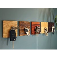 Schlüsselhalter Schlüsselmagnet Schlüsselbrett Eichefurnier + Birkemultiplex Holzmagnet Geschenk Schlüsselkasten von LeefvonRoenn