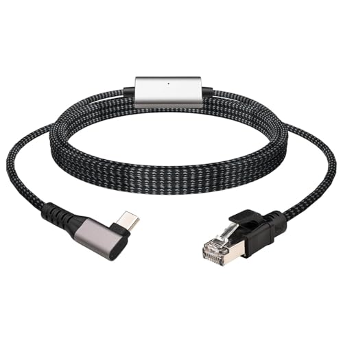 Leehitech USB C auf Ethernet Adapter 1000Mbps, USB C auf RJ45 LAN Adapter, USB Netzwerkadapter Kompatibel mit Windows, Mac, Pad Pro/Air, iPhone 15/16Pro, Galaxy S24/S23 von Leehitech