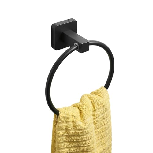 Leekayer 15,7 cm Halterung für Küchen und Badezimmer Klassischer Handtuchring - Geölte Bronze Badetuch-Ring-Schwarz-Malerei-Edelstahl-Wandmontage-Toilette 6,2 Zoll Leekayer 15,7 cm Halterung für Küchen und Badezimmer Klassischer Handtuchring - Geölte Bronze Badetuch-Ring-Schwarz-Malerei-Edelstahl-Wandmontage-Toilette 6,2 Zoll von Leekayer