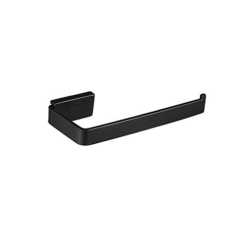 Leekayer Schwarz Toilettenpapierhalter aus Edelstahl Klopapier Klopapierhalter 18,8 cm Rollenhalter Toilette Toilettenpapier Bad Badezimmer Halter Halterung von Leekayer