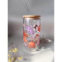 Trinkglas Mit Deckel Und Strohhalm Einseitigem Motiv Klar, Milchglas | 16Oz 500Ml Herbst Glasbecher, Geschenk Geburtstag Trinkglas Mit Deckel Und Strohhalm Einseitigem Motiv Klar, Milchglas | 16Oz 500Ml Herbst Glasbecher, Geschenk Geburtstag von LeeraCrafts