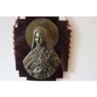 Religiöses Wandobjekt Maria Mit Jesus Am Kreuz. 60Er Jahre Religiöses Wandobjekt Maria Mit Jesus Am Kreuz. 60Er Jahre von LeerdamVintage