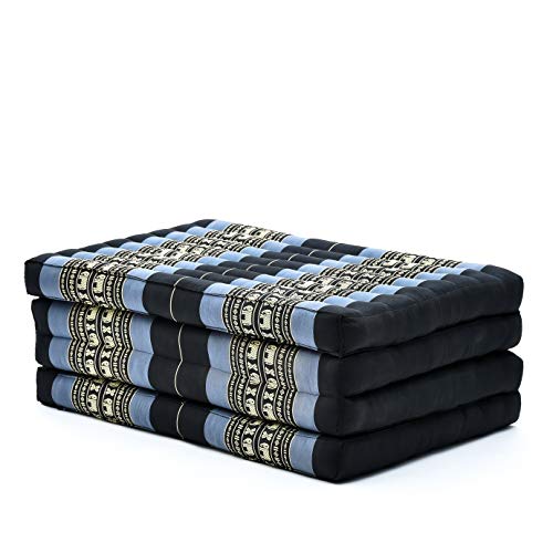 Leewadee Klappmatratze Gästebett Klappbar Auto Matratze Gästematratze Klappbar Faltbare Matratze, Kapok, 200 x 70 cm, Blau von Leewadee
