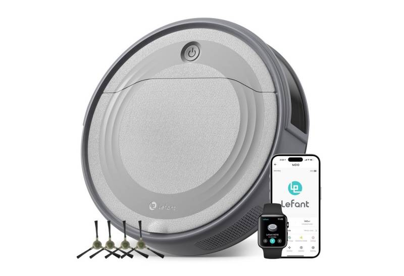 Lefant Saugroboter M310 Saugroboter ohne wischen, 4500Pa, 180Min, ideal für Tierhaare, mit PreciSense Vermeidung, 4500Pa starke Saugkraft Roboter-Staubsauger,Abnehmbare Mopping Base,Schlank, selbstaufladend, 180Mins, App/Wi-Fi/Alexa, Ideal für Tierhaare Lefant Saugroboter M310 Saugroboter ohne wischen, 4500Pa, 180Min, ideal für Tierhaare, mit PreciSense Vermeidung, 4500Pa starke Saugkraft Roboter-Staubsauger,Abnehmbare Mopping Base,Schlank, selbstaufladend, 180Mins, App/Wi-Fi/Alexa, Ideal für Tierhaare von Lefant