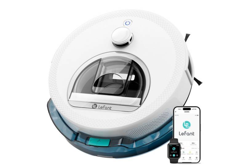 Lefant Saugroboter mit Wischfunktion M330Pro/M330S, Staubsauger Roboter, 5000Pa Saugkraft, Beutellos, 190° PSD-Hindernisvermeidung, Burstenloses Design, für Tierhaare Lefant Saugroboter mit Wischfunktion M330Pro/M330S, Staubsauger Roboter, 5000Pa Saugkraft, Beutellos, 190° PSD-Hindernisvermeidung, Burstenloses Design, für Tierhaare von Lefant