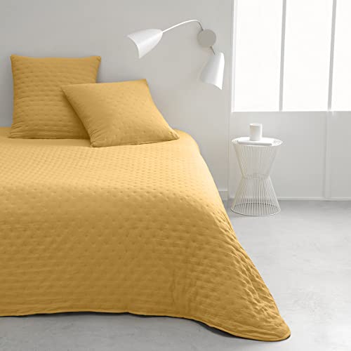 Lefebvre Textile HC3 Tagesdecke, Polyester, 220 x 240 cm, Ocker von Today