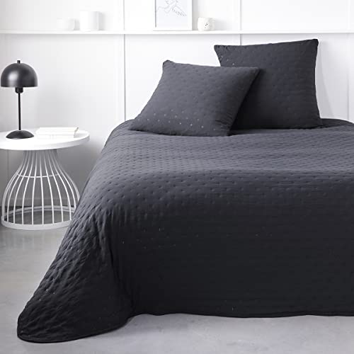 TODAY HC4 Tagesdecke aus Polyester, 240 x 260 cm, Kohlefarben von Today