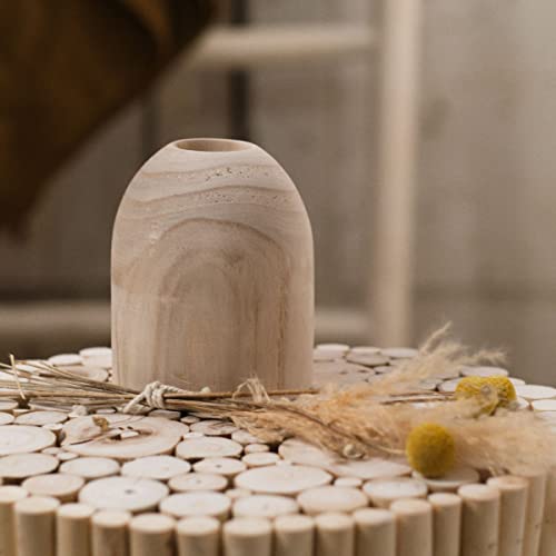 Vase Paulownia Indies L 10 x 10 x 18 cm von Today