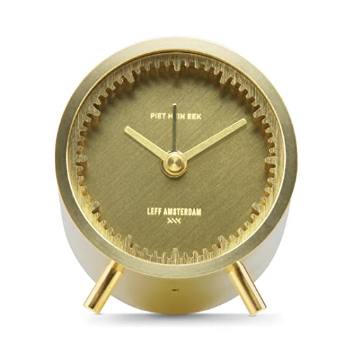 LEFF amsterdam - Tube Alarm Uhr - Messing - Design - Tisch- oder Regaluhr - Quarz-Uhrwerk von Leff Amsterdam
