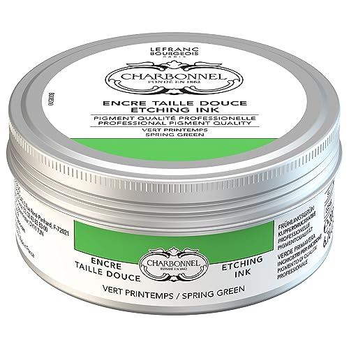 Charbonnel Kupferdruckfarben, hochpigmentierte Tiefdruckfarbe, ausgezeichnete Lichtechtheit, Vegan, lebendige Farben, alterungsbeständig, 200ml Topf - Frühlingsgrün Charbonnel Kupferdruckfarben, hochpigmentierte Tiefdruckfarbe, ausgezeichnete Lichtechtheit, Vegan, lebendige Farben, alterungsbeständig, 200ml Topf - Frühlingsgrün von Lefranc Bourgeois