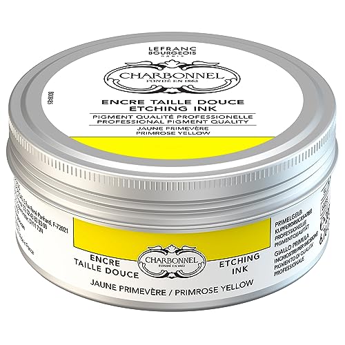 Charbonnel Kupferdruckfarben, hochpigmentierte Tiefdruckfarbe, ausgezeichnete Lichtechtheit, Vegan, lebendige Farben, alterungsbeständig, 200ml Topf - Primelgelb Charbonnel Kupferdruckfarben, hochpigmentierte Tiefdruckfarbe, ausgezeichnete Lichtechtheit, Vegan, lebendige Farben, alterungsbeständig, 200ml Topf - Primelgelb von Lefranc Bourgeois