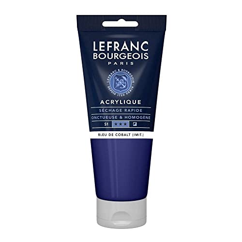 Lefranc Bourgeois 300362 Fine Acrylfarbe - Kobaltblau Farbton, 200ml Tube, cremige Acrylfarbe auf Wasserbasis, schnell trocknend, lichtecht, wasserfest Lefranc Bourgeois 300362 Fine Acrylfarbe - Kobaltblau Farbton, 200ml Tube, cremige Acrylfarbe auf Wasserbasis, schnell trocknend, lichtecht, wasserfest von Lefranc Bourgeois