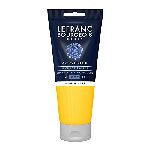 Lefranc Bourgeois 300419 Fine Acrylfarbe - Primärgelb, 200ml Tube, cremige Acrylfarbe auf Wasserbasis, schnell trocknend, lichtecht, wasserfest Lefranc Bourgeois 300419 Fine Acrylfarbe - Primärgelb, 200ml Tube, cremige Acrylfarbe auf Wasserbasis, schnell trocknend, lichtecht, wasserfest von Lefranc Bourgeois