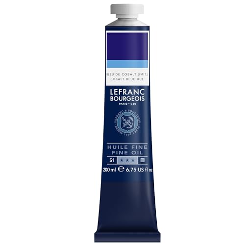 Lefranc Bourgeois 301822 Feine Ölfarbe in hervorragender Qualität,lichtecht mit gleichmäßige Konsistenz, 200ml Tube, ideal für Keilrahmen, Leinwand, Malkarton - Ultramarinblau von Lefranc Bourgeois