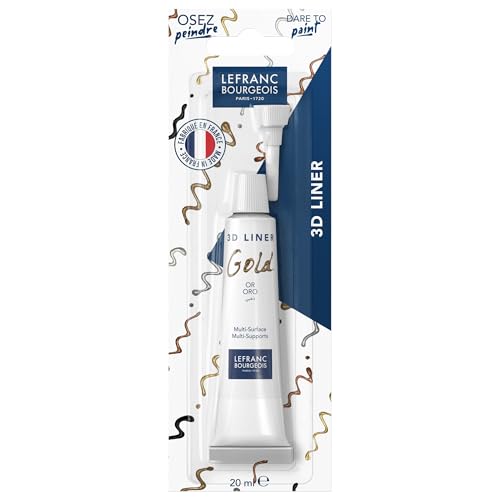 Lefranc Bourgeois 301997 3D Acryl Liner Gold – 20ml Tube, wasserbasiert, für 3D-Effekte auf Leinwand, Papier, Holz, Glas, Keramik, Terrakotta – Präzise Linien & Relief-Dekorationen Lefranc Bourgeois 301997 3D Acryl Liner Gold – 20ml Tube, wasserbasiert, für 3D-Effekte auf Leinwand, Papier, Holz, Glas, Keramik, Terrakotta – Präzise Linien & Relief-Dekorationen von Lefranc Bourgeois