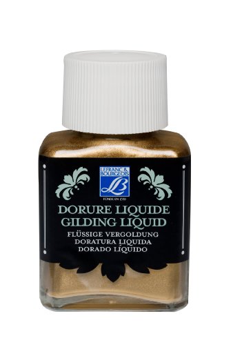 Lefranc Bourgeois 350409 flüssige Vergoldung für Dekoration, schillernde Metallfarben mit hoher Deckkraft, wasserfest & wetterbeständig, 75ml Flasche - Messing Lefranc Bourgeois 350409 flüssige Vergoldung für Dekoration, schillernde Metallfarben mit hoher Deckkraft, wasserfest & wetterbeständig, 75ml Flasche - Messing von Lefranc Bourgeois
