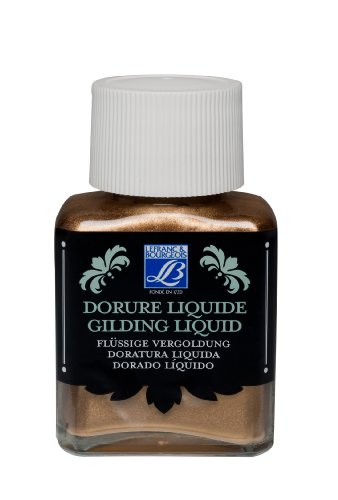 Lefranc Bourgeois 350414 flüssige Vergoldung für Dekoration, schillernde Metallfarben mit hoher Deckkraft, wasserfest & wetterbeständig, 75ml Flasche - Classic von Lefranc Bourgeois