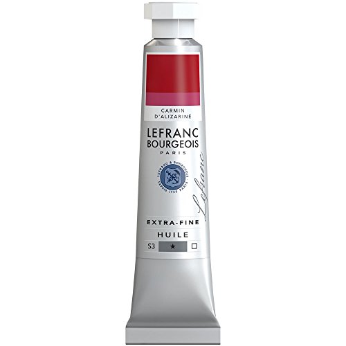 Lefranc Bourgeois 404946 extra feine Ölfarbe in Künstlerqualität aus hochwertigen Pigmenten, lebendige Farben, hohe Lichtechtheit, 20ml Tube - Alizarin Karmin von Lefranc Bourgeois