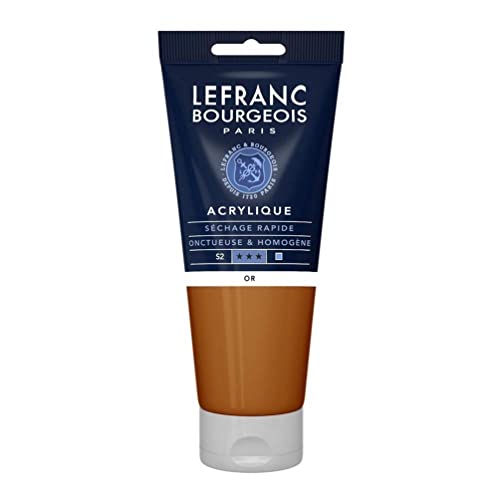Lefranc Bourgeois 300366 Fine Acrylfarbe - Gold, 200ml Tube, cremige Acrylfarbe auf Wasserbasis, schnell trocknend, lichtecht, wasserfest Lefranc Bourgeois 300366 Fine Acrylfarbe - Gold, 200ml Tube, cremige Acrylfarbe auf Wasserbasis, schnell trocknend, lichtecht, wasserfest von Lefranc Bourgeois
