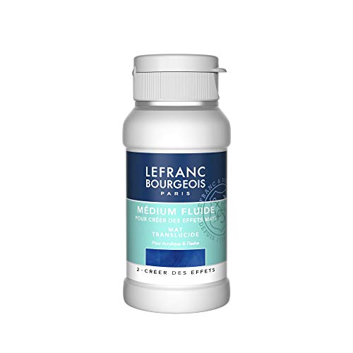 Lefranc Bourgeois 300669 LB Mattes Flüssiges Medium 120ml Malmittel, Transparent, 120 ml (1er Pack) von Lefranc Bourgeois