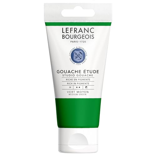 Lefranc & Bourgeois 301923 Studio Gouache, kräftige, lichtbeständig, deckend Farben in der 80ml Tube - Mittelgrün Lefranc & Bourgeois 301923 Studio Gouache, kräftige, lichtbeständig, deckend Farben in der 80ml Tube - Mittelgrün von Lefranc Bourgeois