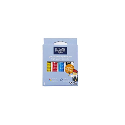 Lefranc Bourgeois Set-5 Farben, 5-Gouachefarben in 10ml Tuben, 50 von Lefranc Bourgeois