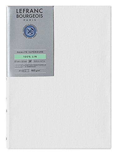 Lefranc Bourgeois 111199 Keilrahmen aus 100% Leinen in Premium Qualität, gebrauchsfertig Grundiert mit Titandioxid Gesso, seitlich genagelt auf massivem Kiefernholz - 3F Lefranc Bourgeois 111199 Keilrahmen aus 100% Leinen in Premium Qualität, gebrauchsfertig Grundiert mit Titandioxid Gesso, seitlich genagelt auf massivem Kiefernholz - 3F von Lefranc Bourgeois