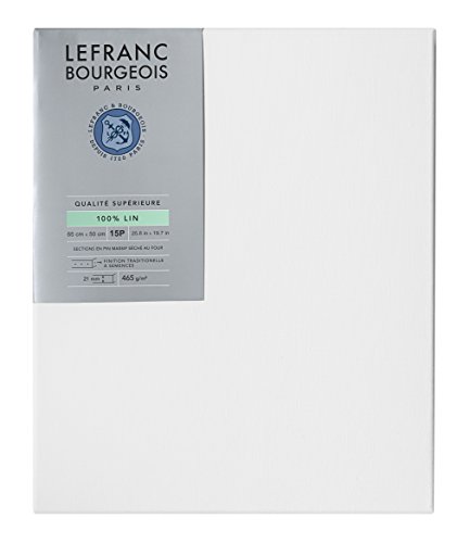 Lefranc Bourgeois 111213 Keilrahmen aus 100% Leinen in Premium Qualität, gebrauchsfertig Grundiert mit Titandioxid Gesso, seitlich genagelt auf massivem Kiefernholz - 15P Lefranc Bourgeois 111213 Keilrahmen aus 100% Leinen in Premium Qualität, gebrauchsfertig Grundiert mit Titandioxid Gesso, seitlich genagelt auf massivem Kiefernholz - 15P von Lefranc Bourgeois