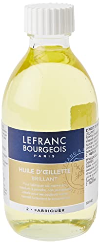 Lefranc & Bourgeois Malmittel, Mohnöl für Ölfarben in 250 ml Flasche von Lefranc Bourgeois