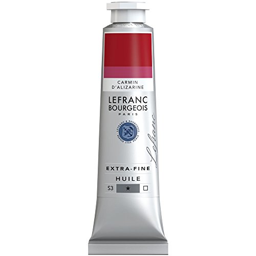 Lefranc Bourgeois 405066 extra feine Ölfarbe in Künstlerqualität aus hochwertigen Pigmenten, lebendige Farben, hohe Lichtechtheit, 40ml Tube - Alizarin Karmin von Lefranc Bourgeois