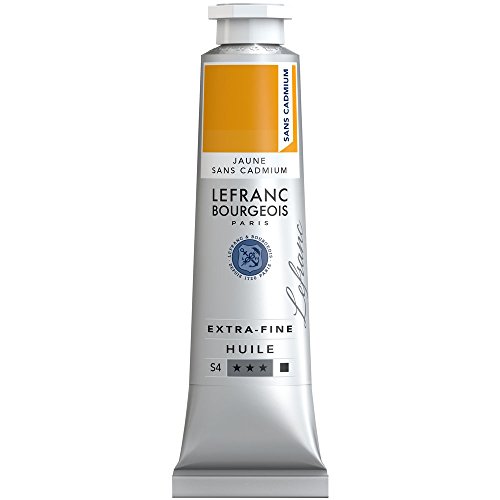 Lefranc Bourgeois 405045 extra feine Ölfarbe in Künstlerqualität aus hochwertigen Pigmenten, lebendige Farben, hohe Lichtechtheit, 40ml Tube - Gelb Kadmiumfrei von Lefranc Bourgeois