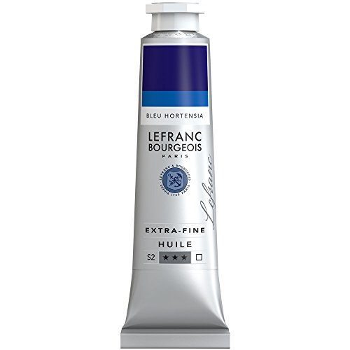 Lefranc Bourgeois 405084 extra feine Ölfarbe in Künstlerqualität aus hochwertigen Pigmenten, lebendige Farben, hohe Lichtechtheit, 40ml Tube - Hortensienblau von Lefranc Bourgeois