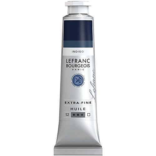 Lefranc Bourgeois 405087 extra feine Ölfarbe in Künstlerqualität aus hochwertigen Pigmenten, lebendige Farben, hohe Lichtechtheit, 40ml Tube - Indigo von Lefranc Bourgeois