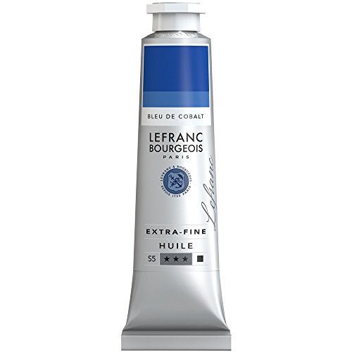 Lefranc Bourgeois 405080 extra feine Ölfarbe in Künstlerqualität aus hochwertigen Pigmenten, lebendige Farben, hohe Lichtechtheit, 40ml Tube - Kobaltblau von Lefranc Bourgeois