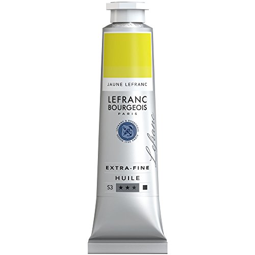 Lefranc Bourgeois 405037 extra feine Ölfarbe in Künstlerqualität aus hochwertigen Pigmenten, lebendige Farben, hohe Lichtechtheit, 40ml Tube - Extra Fine Gelb von Lefranc Bourgeois