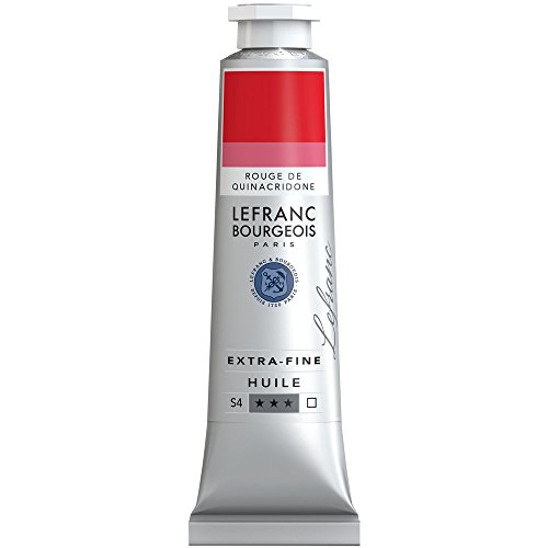 Lefranc Bourgeois 405062 extra feine Ölfarbe in Künstlerqualität aus hochwertigen Pigmenten, lebendige Farben, hohe Lichtechtheit, 40ml Tube - Quinacridone Rot von Lefranc & Bourgeois