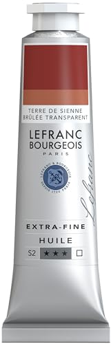 Lefranc Bourgeois 405129 extra feine Ölfarbe in Künstlerqualität aus hochwertigen Pigmenten, lebendige Farben, hohe Lichtechtheit, 40ml Tube - Siena Gebrannt Transparent von Lefranc Bourgeois